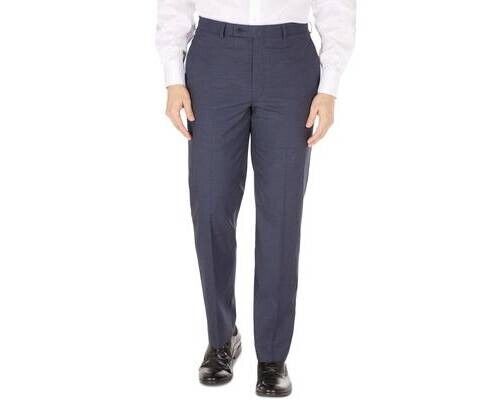 Lauren Ralph Lauren Mens Pattern Classic-Fit Ultr Navy/black Mini Check 31x32