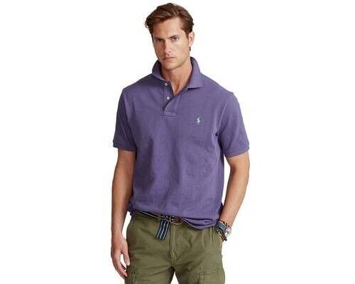 Polo Ralph Lauren Men's Classic-Fit Mesh Polo Shirt Purple Size XS MSRP $95