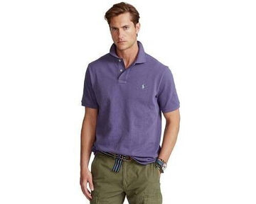 Polo Ralph Lauren Men's Classic-Fit Mesh Polo Shirt Purple Size XS MSRP $95