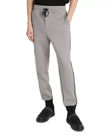 Karl Lagerfeld Paris Men's Taped Track Pants Gray Size XL MSRP $149