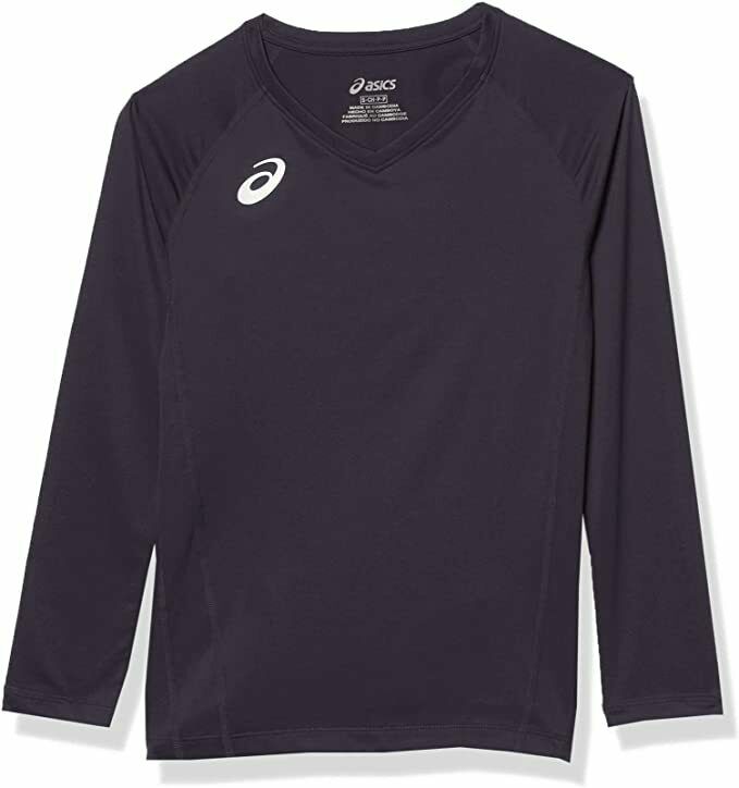 ASICS Youth Spin Serve Volleyball Jersey top Black Size L MSRP $40