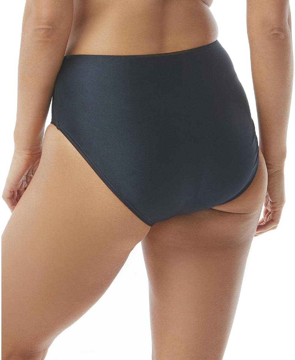 Contours by Coco Reef Women's Onyx HIGH Waist Bottom, Black 001, Size XL