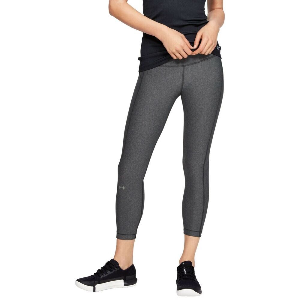 Under Armour HeatGear Hi-Rise Crop Leggings Womens gray Size XS MSRP $60
