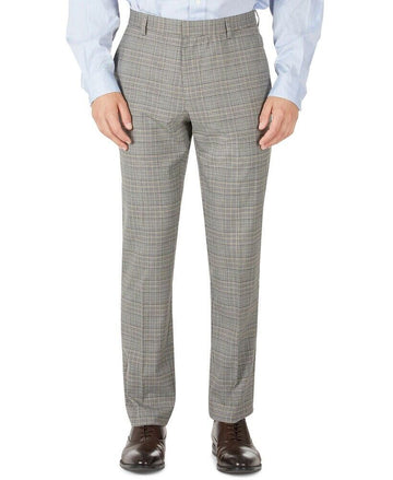 Tommy Hilfiger Mens Modern Fit Stretch Check Pants Brown Size 36 X 32 MSRP $95