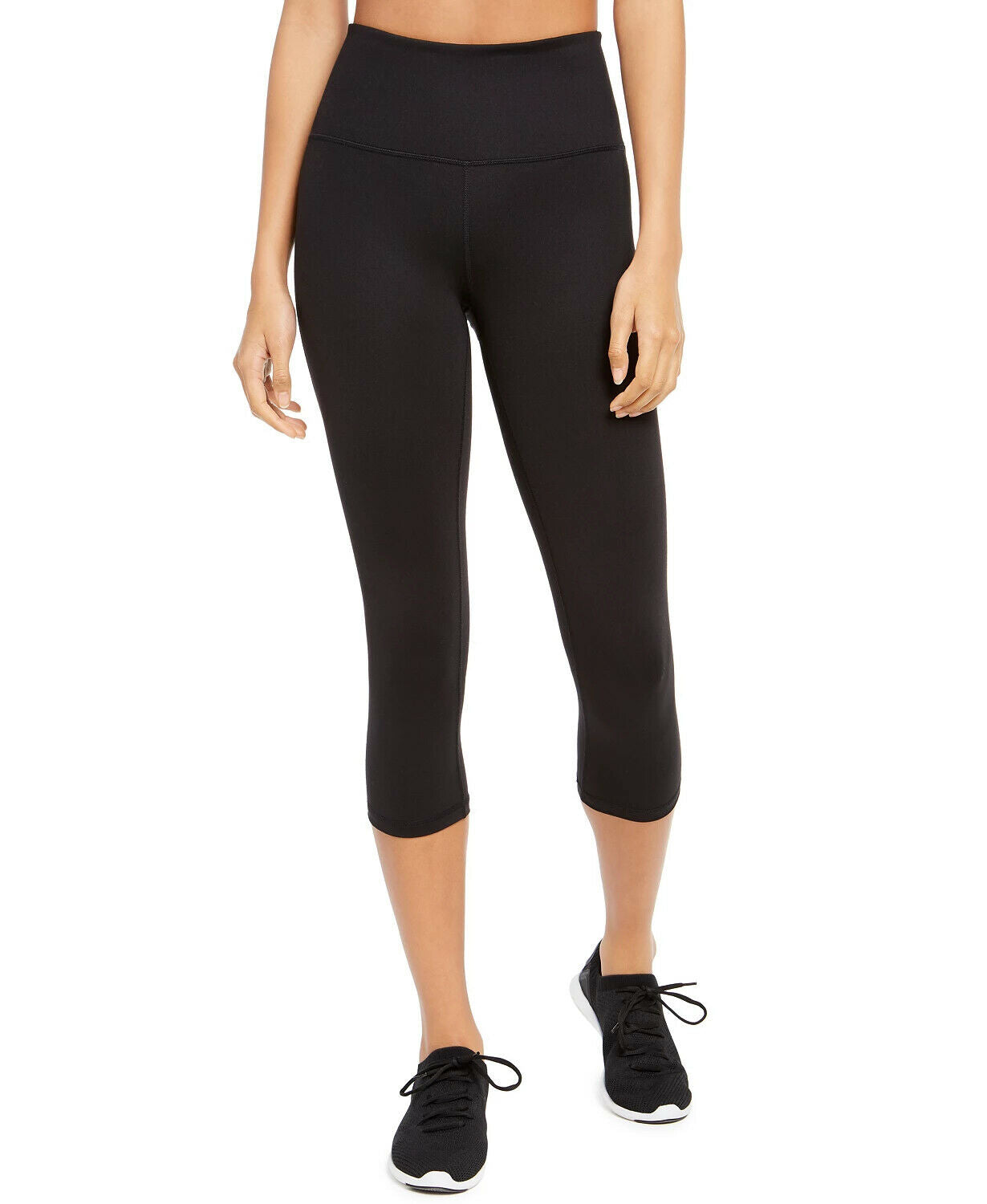 Ideology High-Waist Pocket 7/8 Length Leggings Womens black Size XS MSRP $40