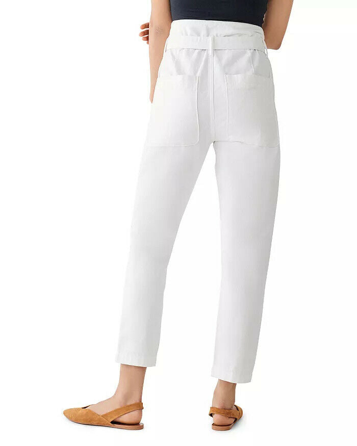 DL1961 SUSIE PAPER BAG HIGH RISE TAPERED STRAIGHT TORINO White Size 26 $229