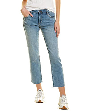 Joe's Jeans Womens Lara Calliope Mid Rise Straight Ankle Jean, Size 24, Blue