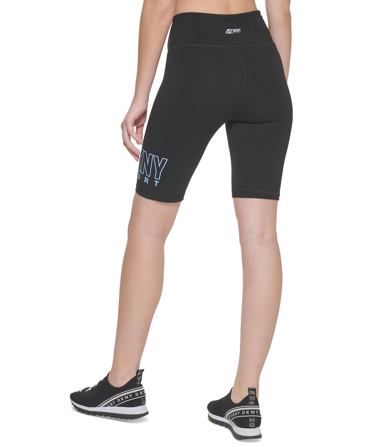 DKNY Women's High Waist Bike Shorts Black Size S