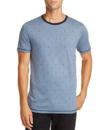 Jack & Jones Mens Hex Dotted Print Slim Tee T-Shirt XX-Large China Blue 2XL