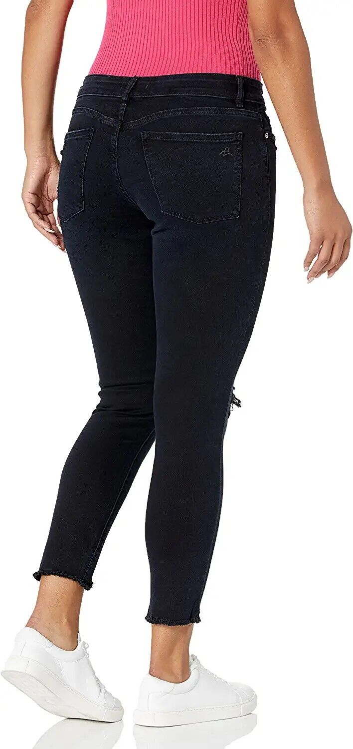 DL1961 Women's Florence Instasculpt Mid Rise Skinny Fit black Size 24