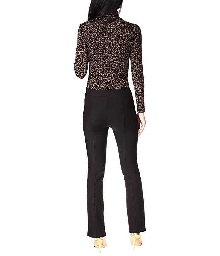 Michael Kors Women's Seamed Split-Hem Leggings Black Size XS MSRP $98