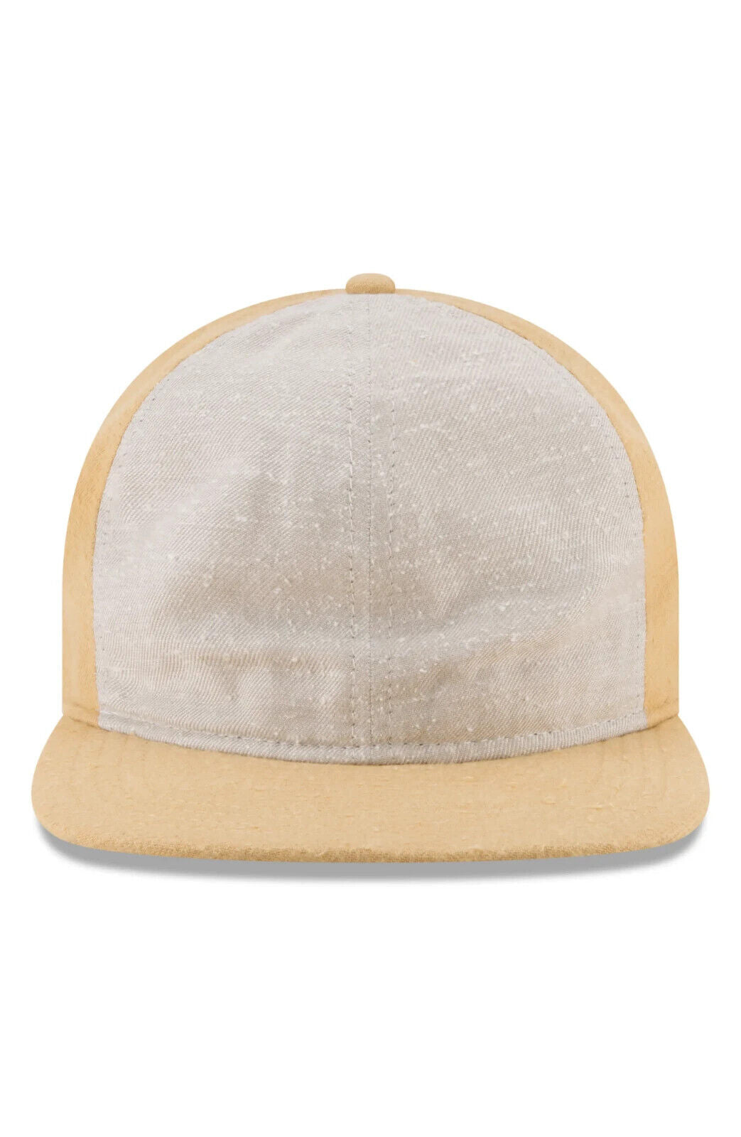 NEW ERA Mens Beige Gold Rayon Snapback Flat Brimmed Adjustable twenty Slub Cap