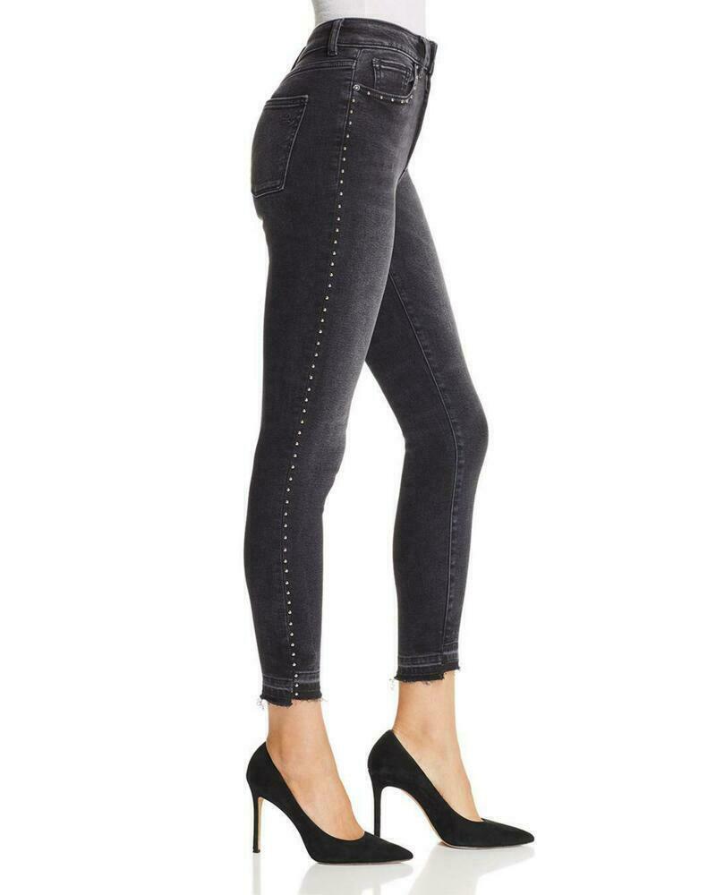 DL1961 Chrissy Ultra High Waist Ankle Skinny Jeans Size 30 Black MSRP $209