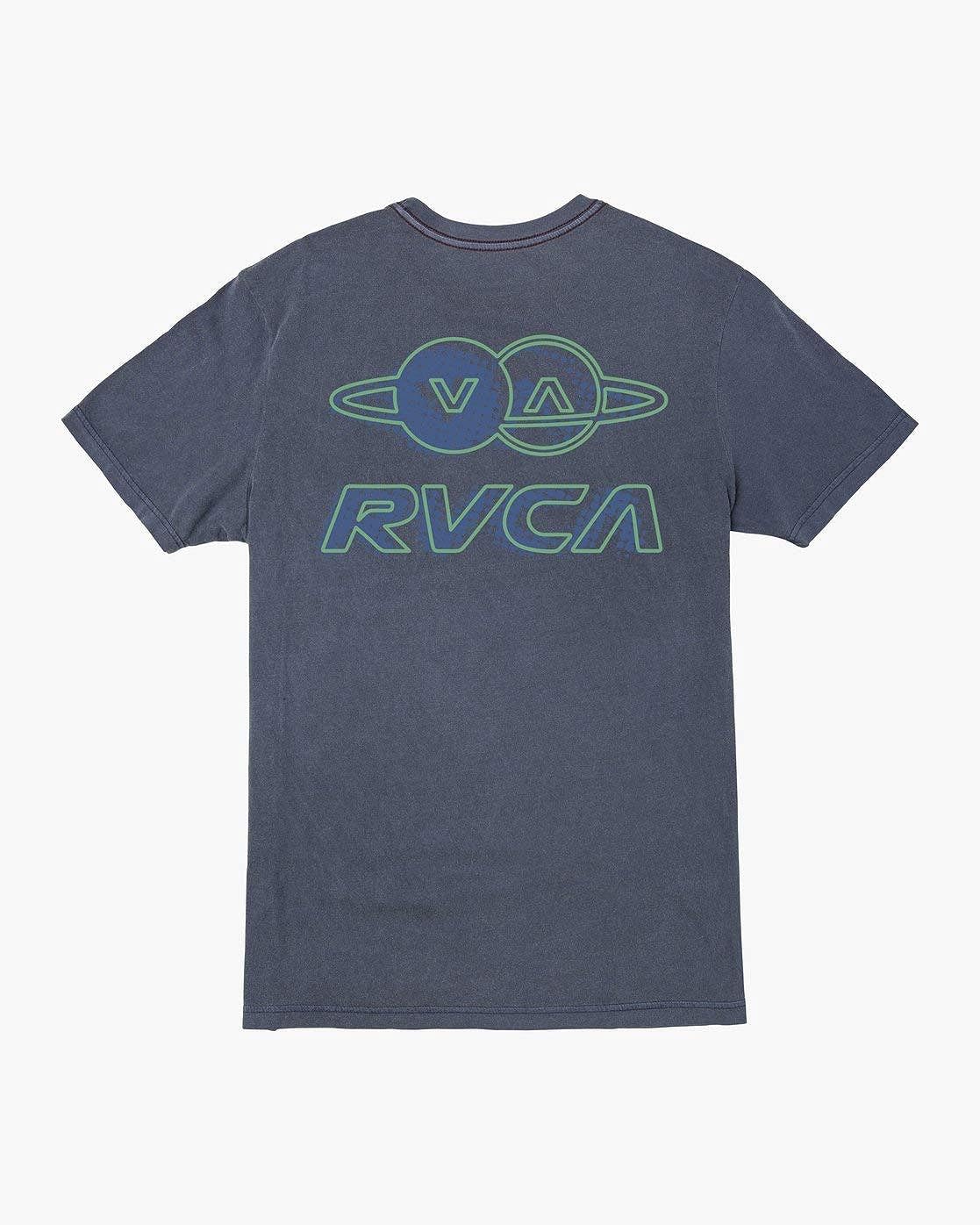 RVCA Men's Balance Now Short Sleeve T Shirt - Moody Blue Small