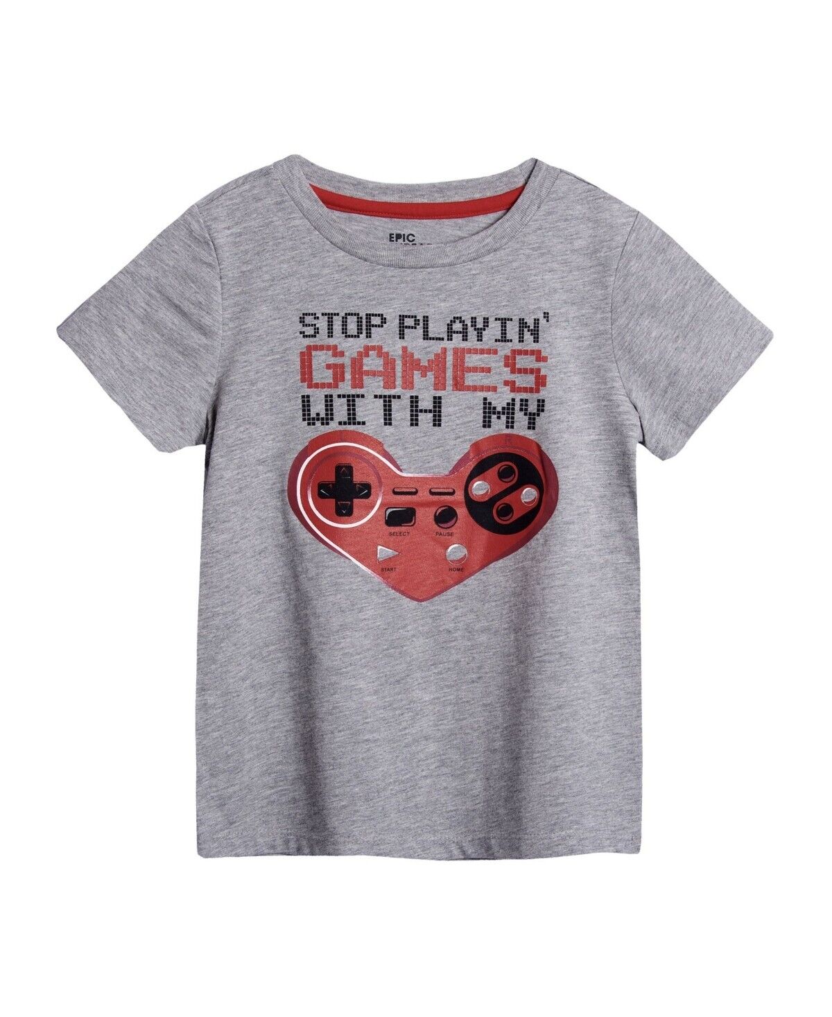 Epic Threads Toddler Boys Short Sleeves Gray Light Heather Gray Size 3T