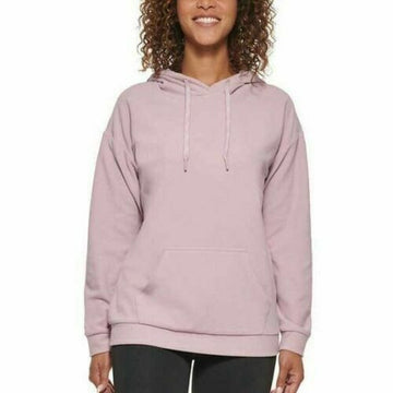 Marc New York Ribbed Knit Pullover Hoodie Sweatshirt womens light purple Size L
