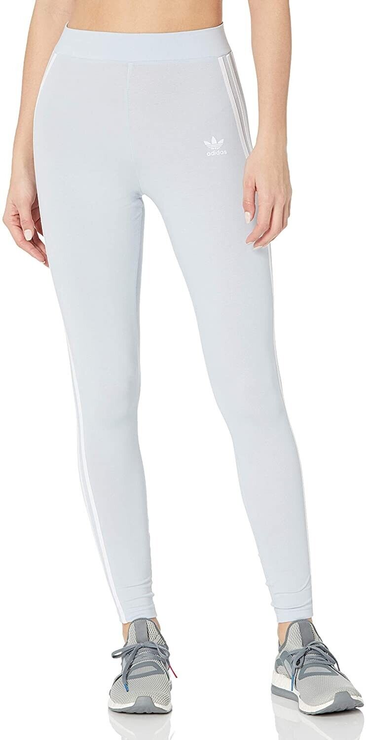 adidas Originals Women's 3-Stripes Leggings Halo Blue Size XL MSRP $40