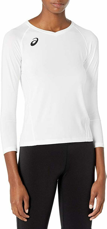 ASICS Youth Spin Serve Volleyball Jersey top White Size M MSRP $30