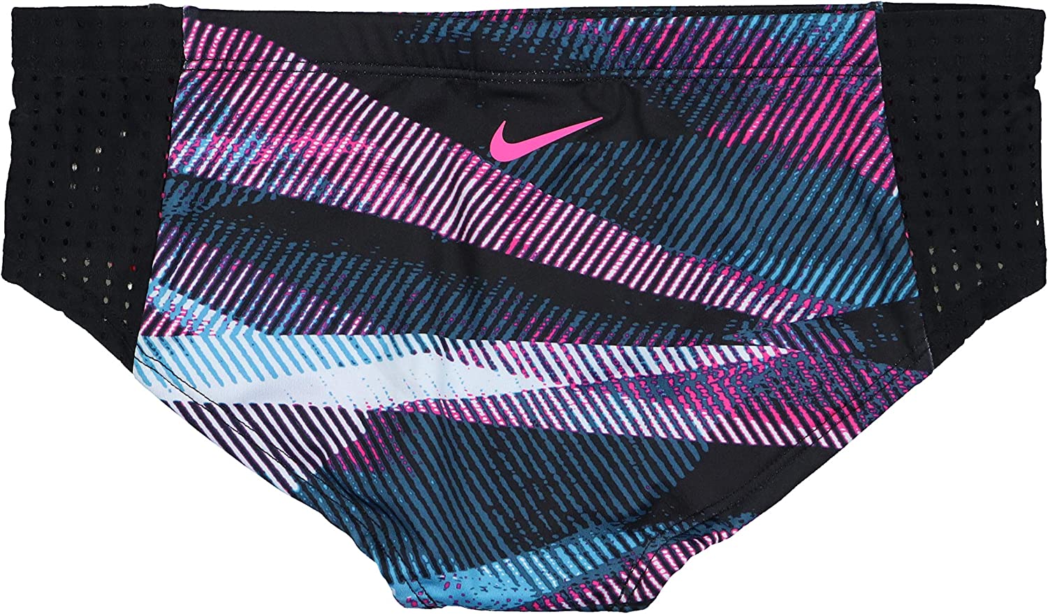 Nike Line Up Printed Hipster Bikini Bottoms Fuchsia Black Size L