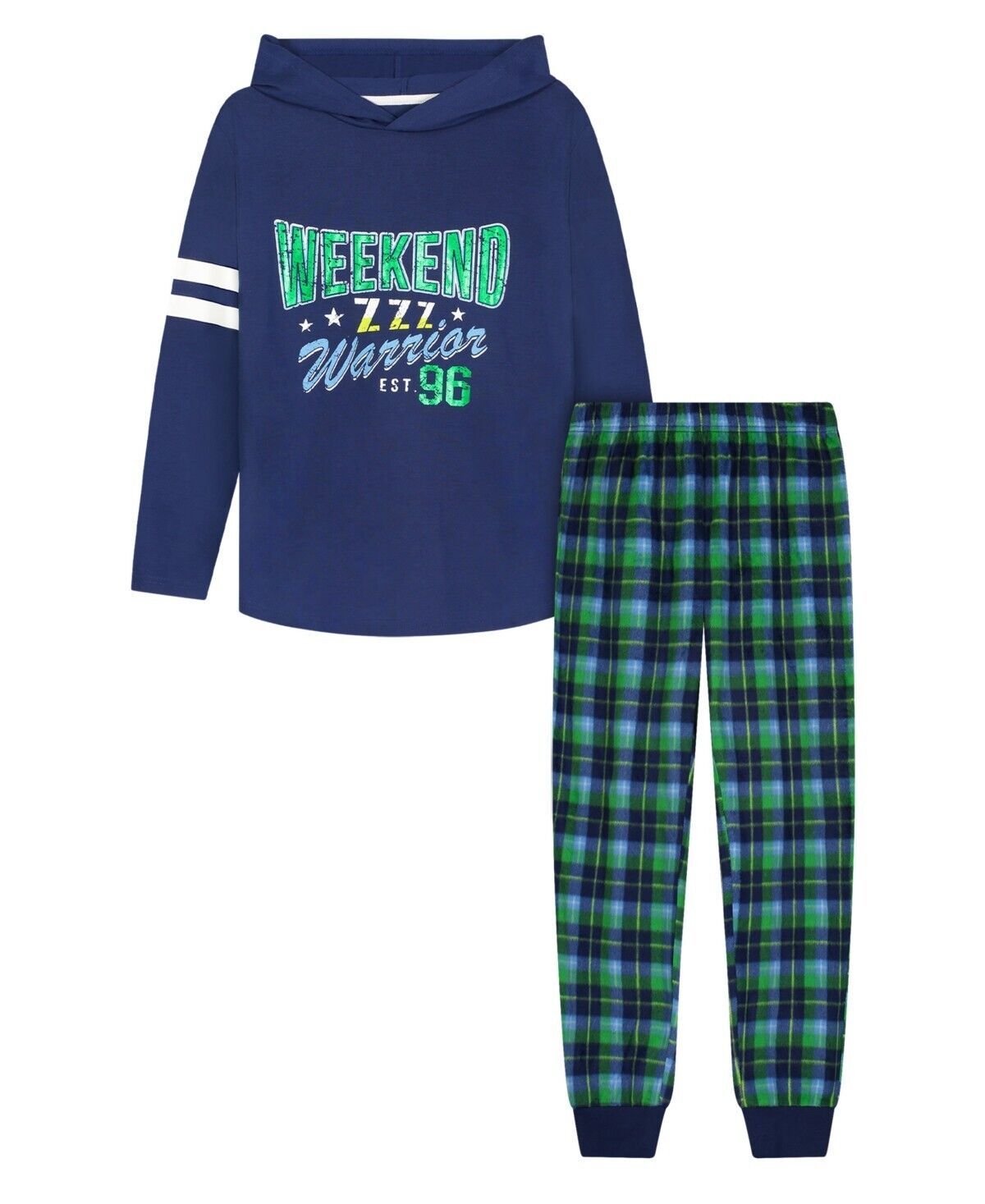 Sleep On It Little Boys Pajama Set, 2 Piece Navy Blue Size S (6-7)