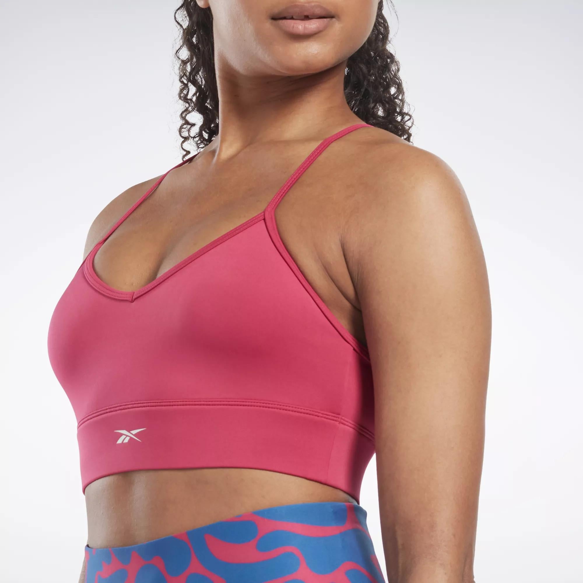 Reebok Women's Workout Ready Sports Bra Pink SIze L