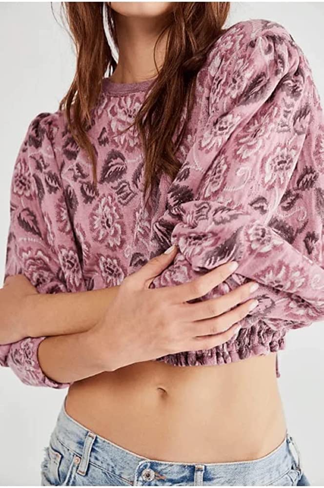 Free People Women's No Ordinary Top Smoked Pink Combo Size M