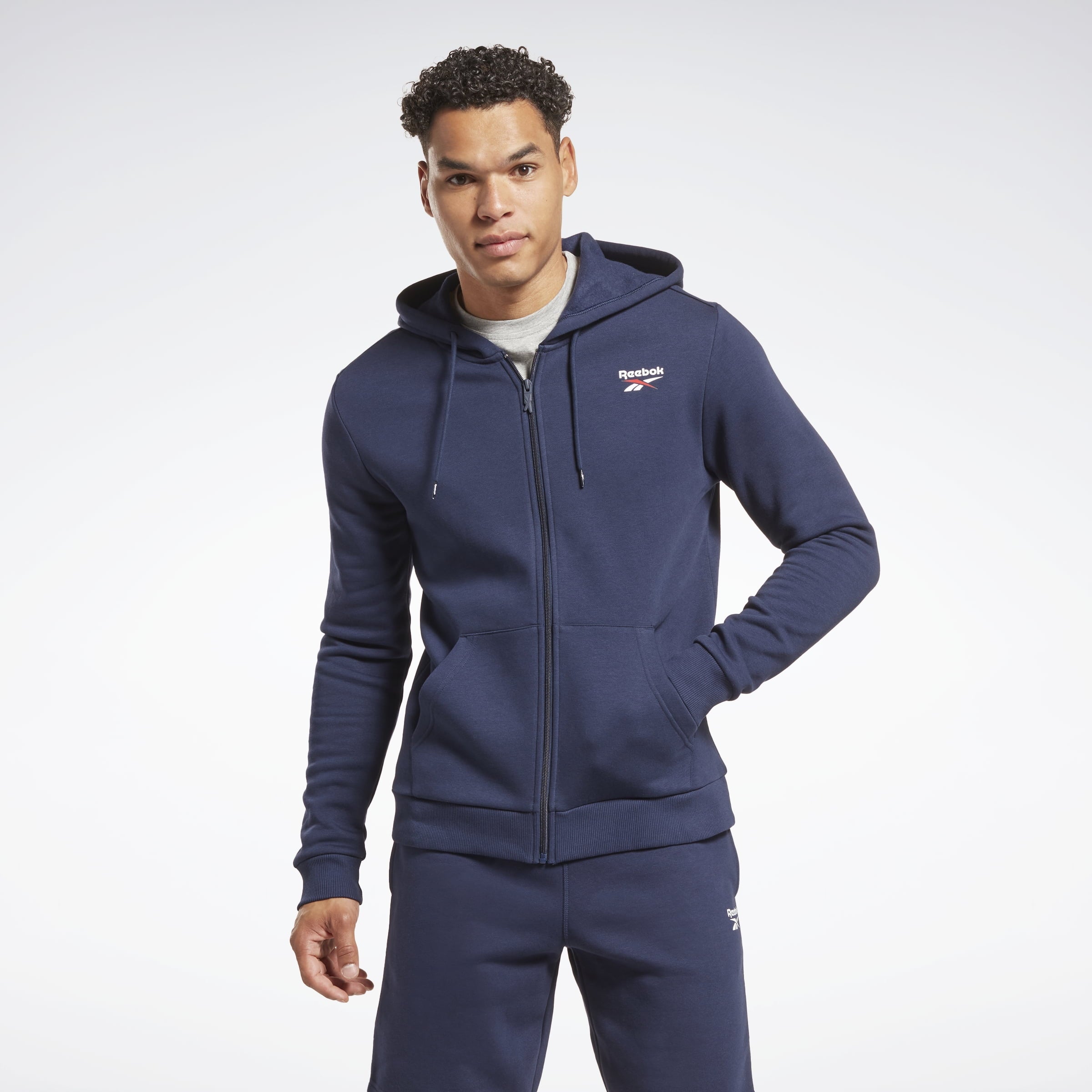 Reebok Men's Identity Fleece Full-Zip Hoodie