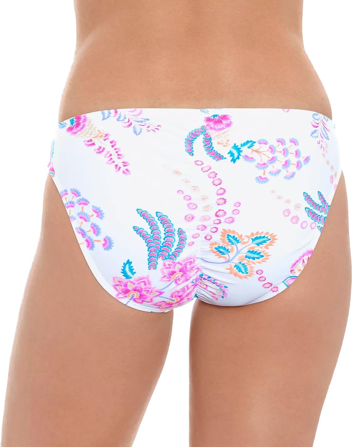 SALT + COVE Juniors' Ribbed Hipster Bikini Bottoms Size L, White