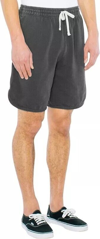 American Apparel Men's French Terry Basketball Short Faded Black, Size S