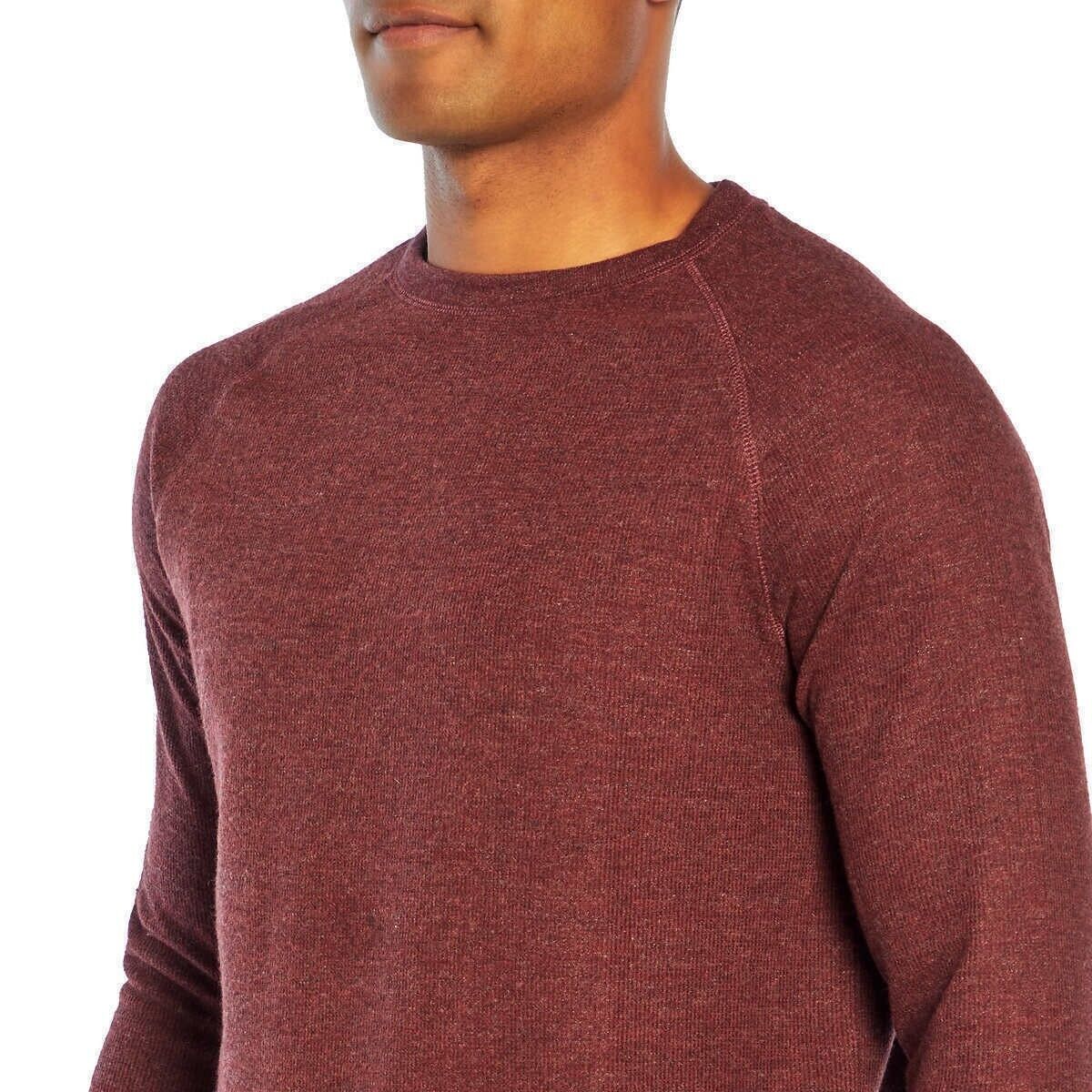 Banana Republic Men??s Waffle Crew Sweatshirt Mid-weight Purple Size XL