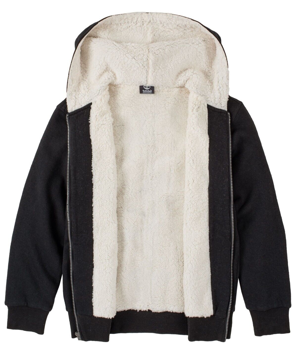 Timberland Big Boys Tree Zip Hoodie Outerwear Black Size L MSRP $60