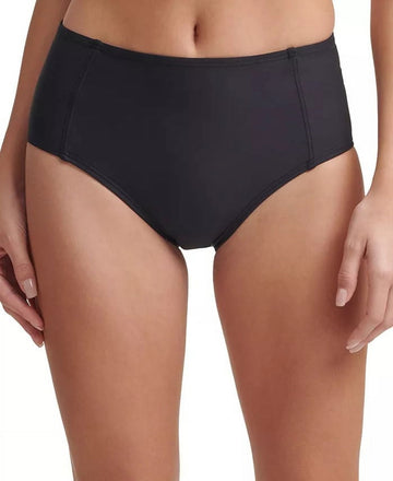 Dkny Women's Seahigh Waist Bikini Bottoms Swimsuit Black Size M