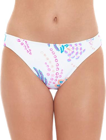 SALT + COVE Juniors' Ribbed Hipster Bikini Bottoms Size L, White