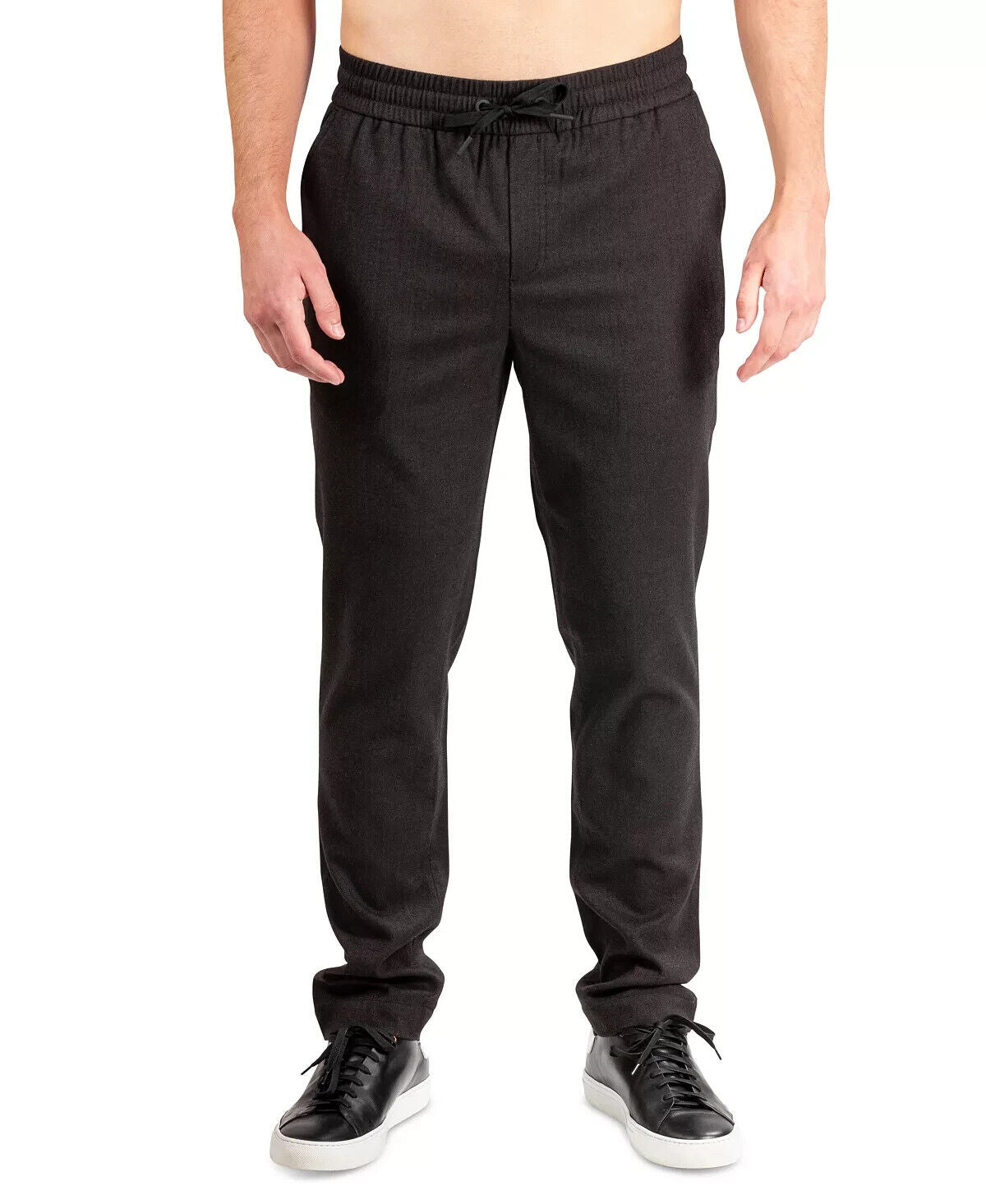 Natori Mens Black Smocked Drawstring Daytime Jogger Dogen Pants Size XL MSRP $84