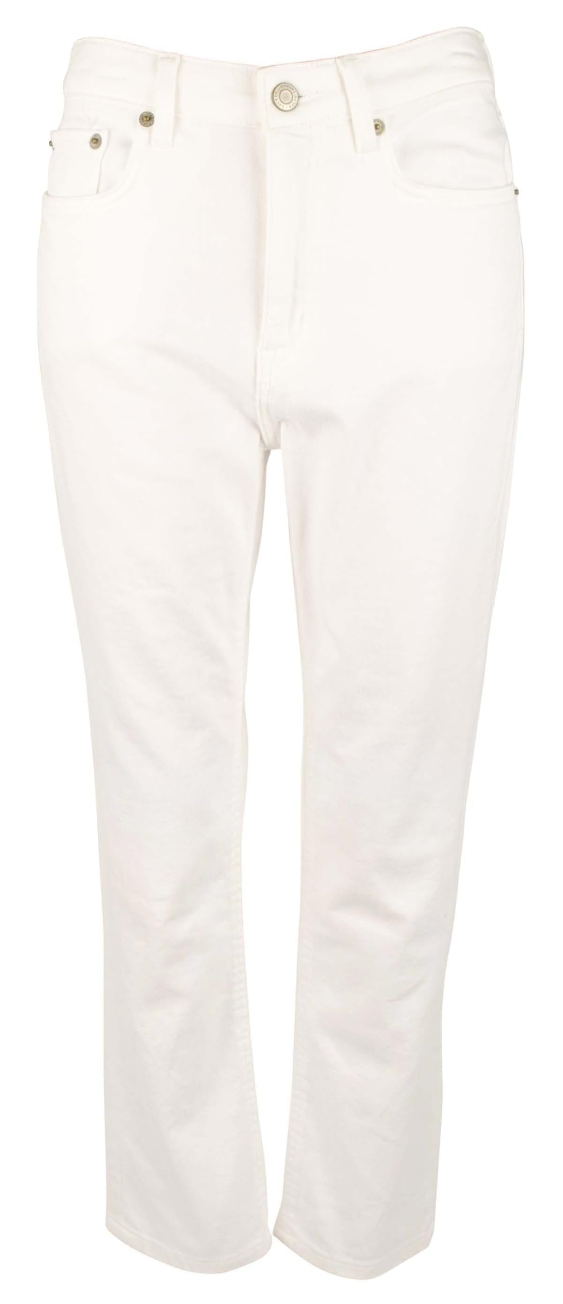 LAUREN Ralph Lauren High-Rise Straight Ankle Jean White Wash Size 16 28 MSRP$115