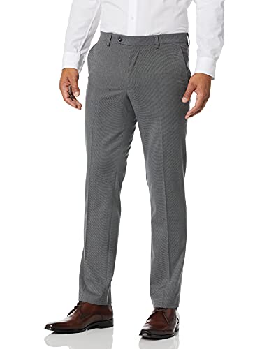 Vince Camuto Men's Slim Fit Suit Pants, Grey Solid Pant, 40W X 32L