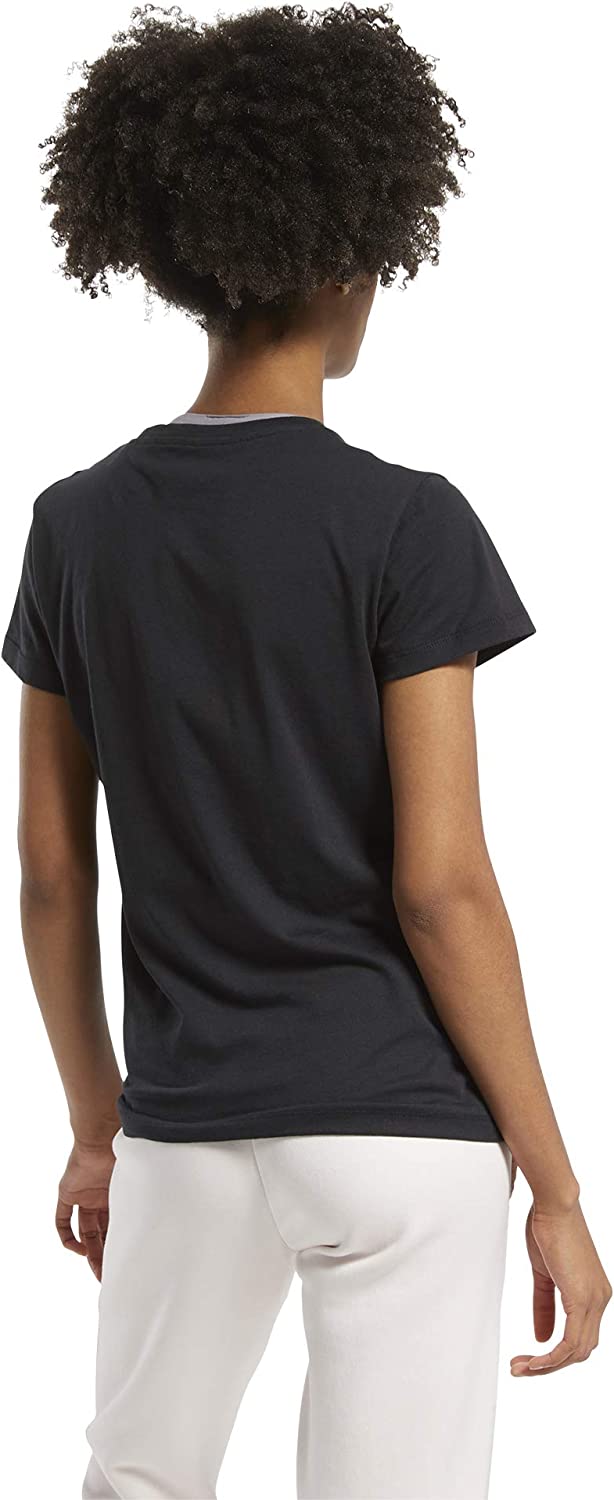 Reebok Women's Training Essentials Graphic T-shirt, Black, Size XXS