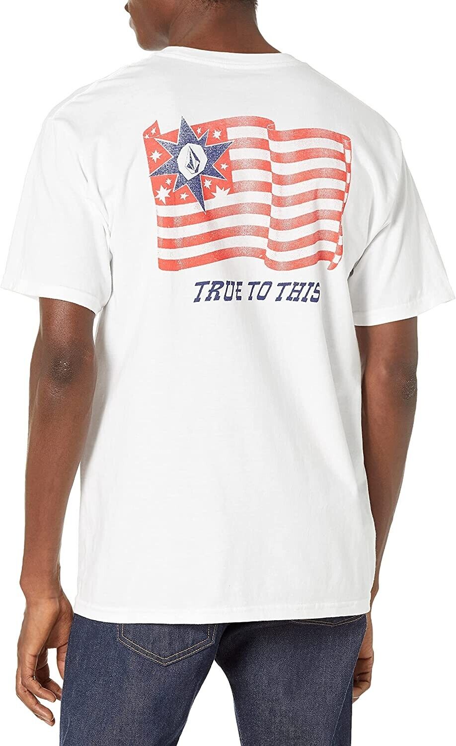 Volcom Men's 4th of July Short Sleeve Tees White Size XXL MSRP $25