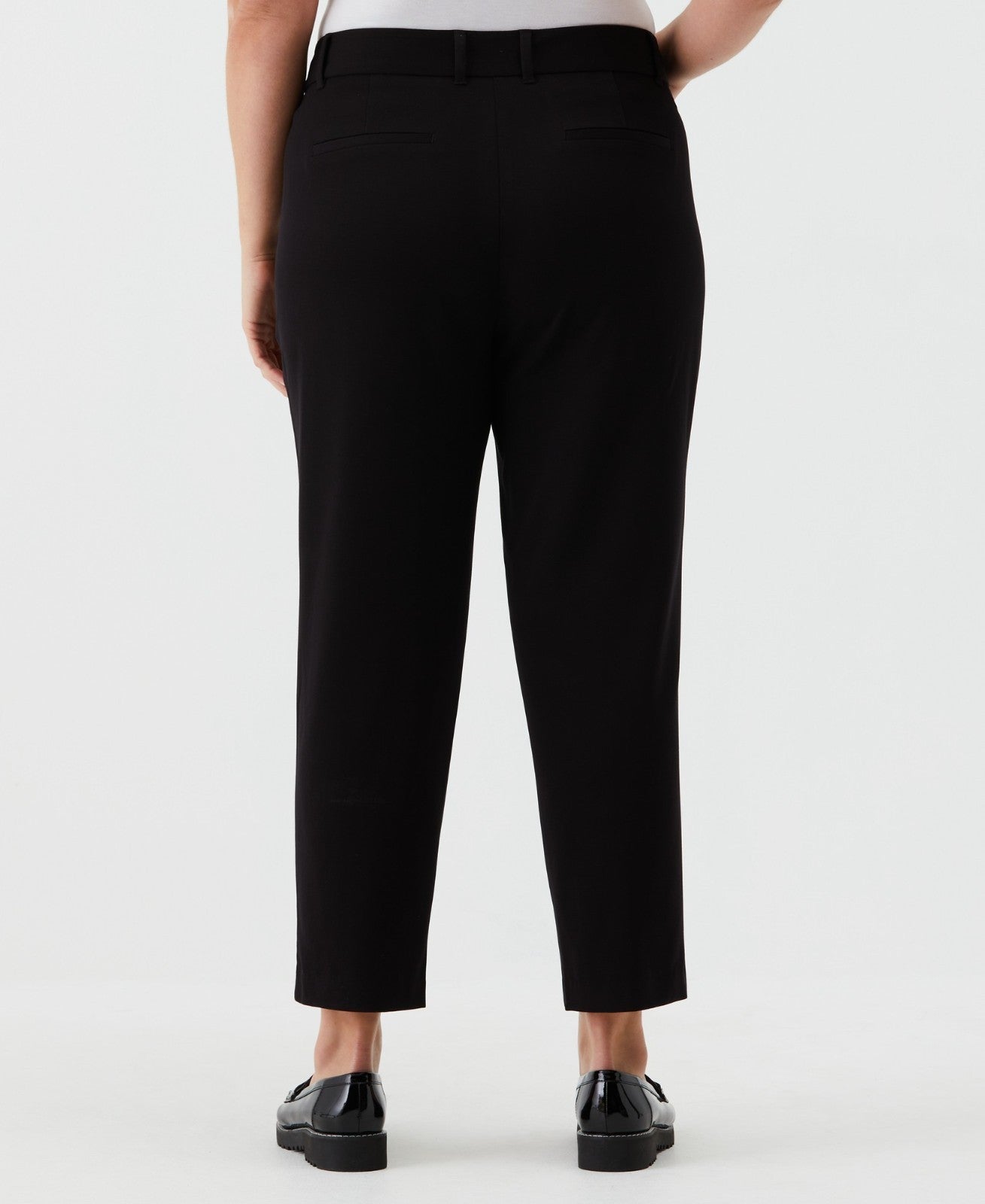 Rafaella Plus Size Straight Leg Ankle Pants Black Size 20W MSRP $89