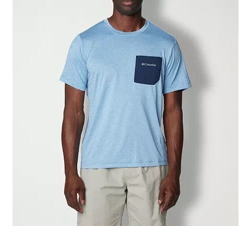 Columbia Men's Hike Novelty Performance Crewneck T-Shirt Blue Size L MSRP $45
