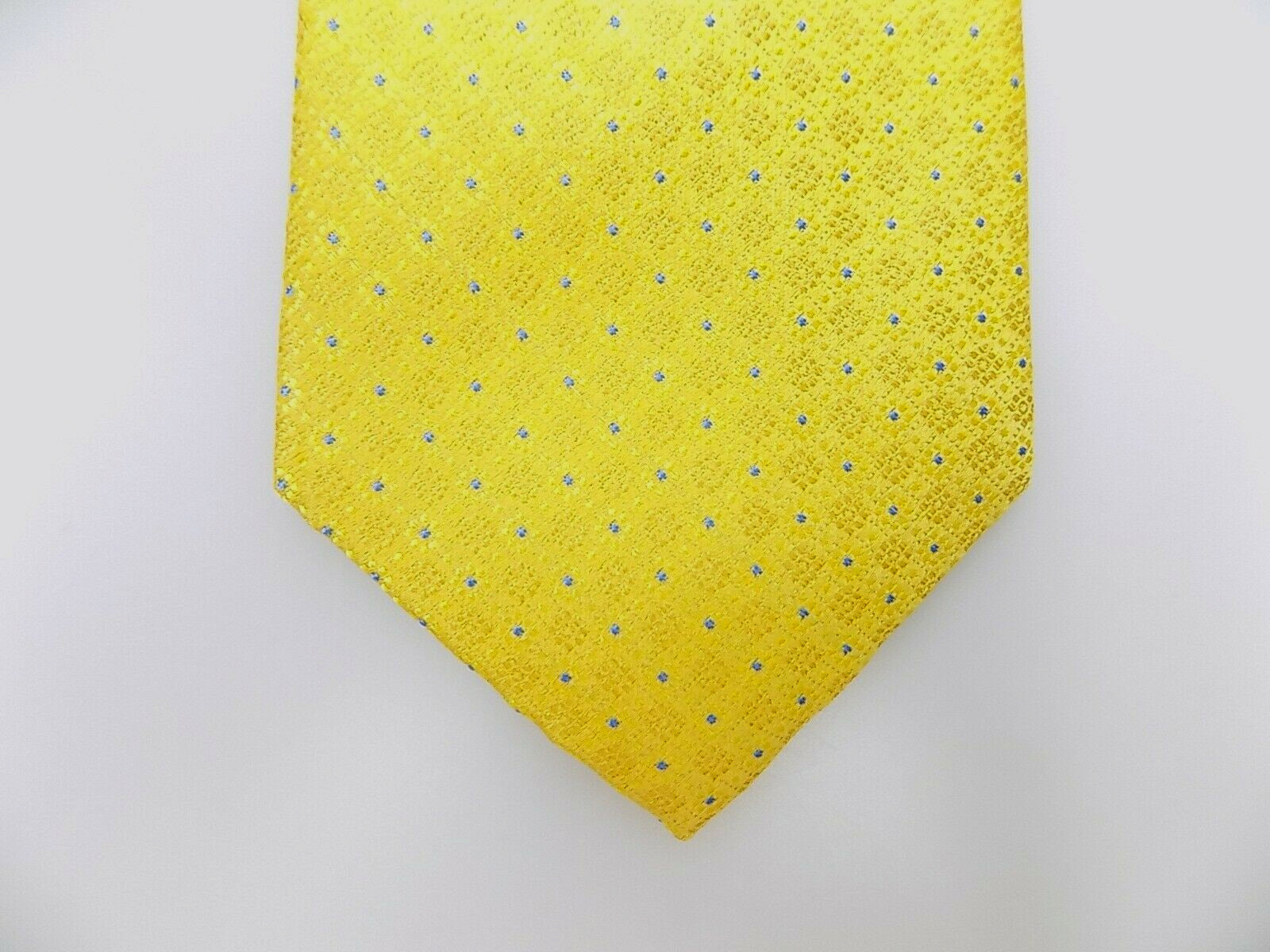 Bloomingdale's Mens Silk Tie Yellow MSRP $59