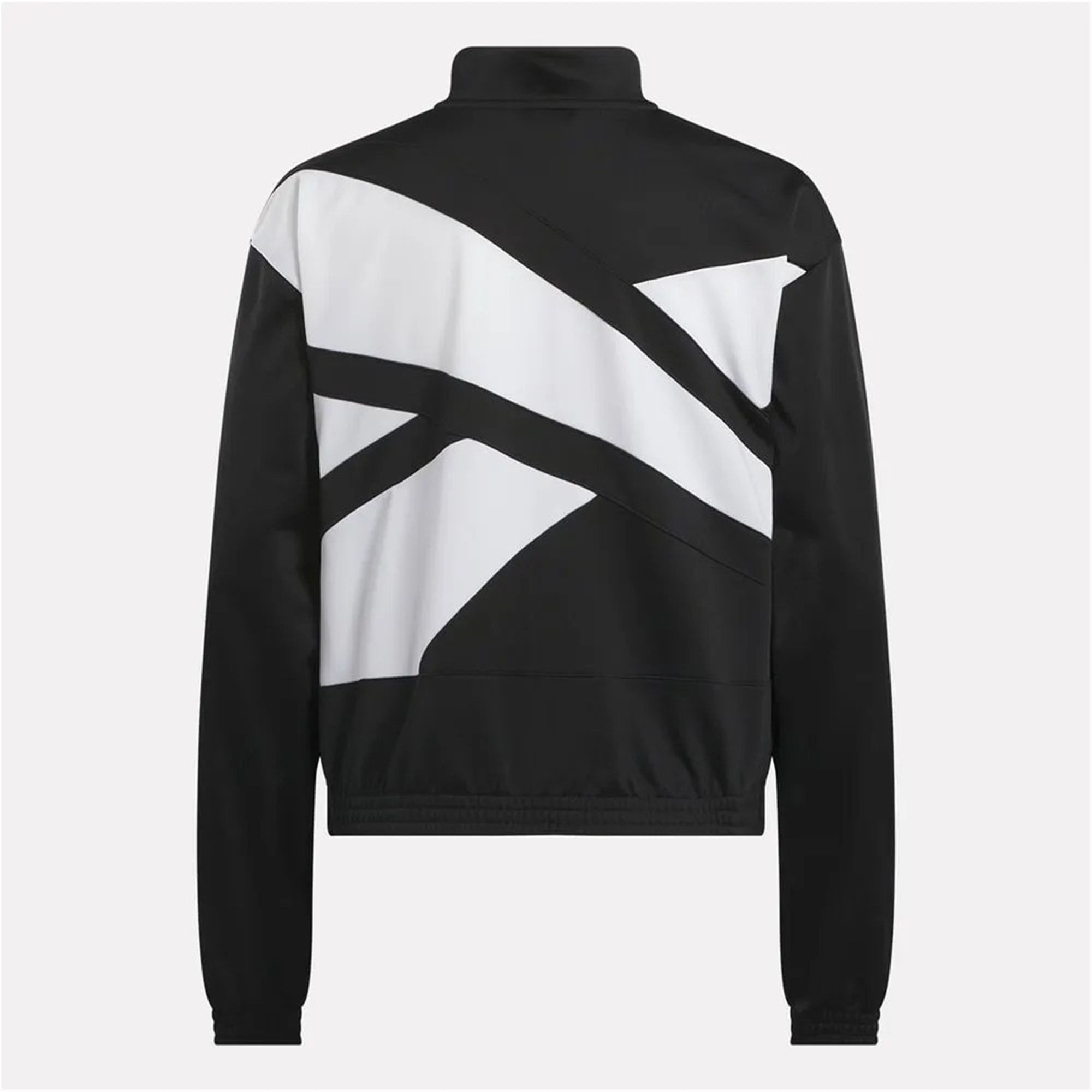 Reebok Womens Logo Tricot Long-Sleeve jacket Black Size S MSRP $55