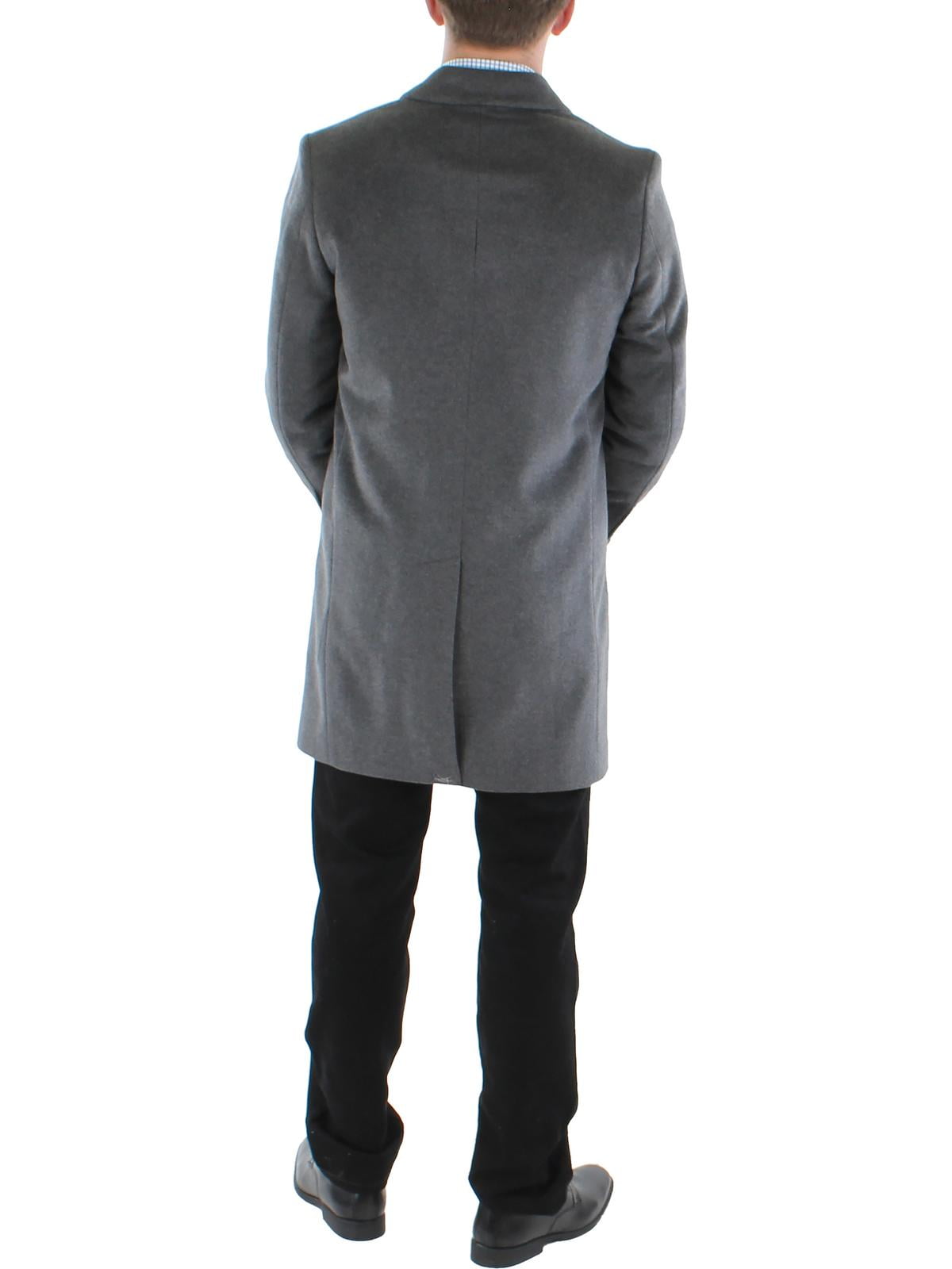 Michael Kors Mens Madison Modern Fit Cold Weather Long Coat Size 38R Gray
