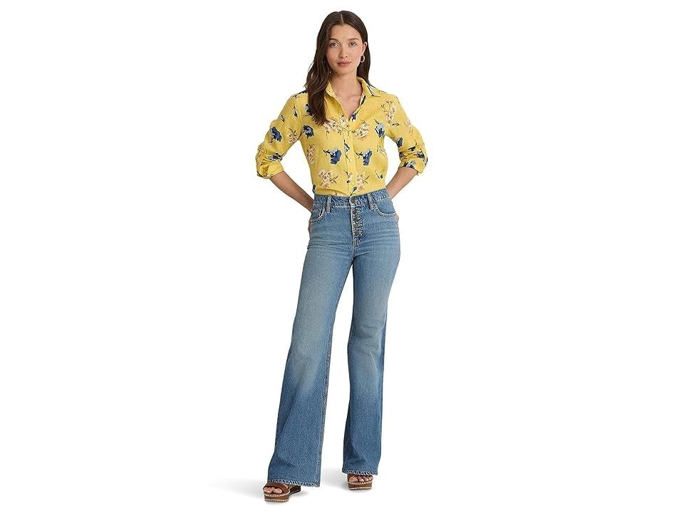 Lauren Ralph Lauren High-Rise Flare Jean Blue Size 12 MSRP $165