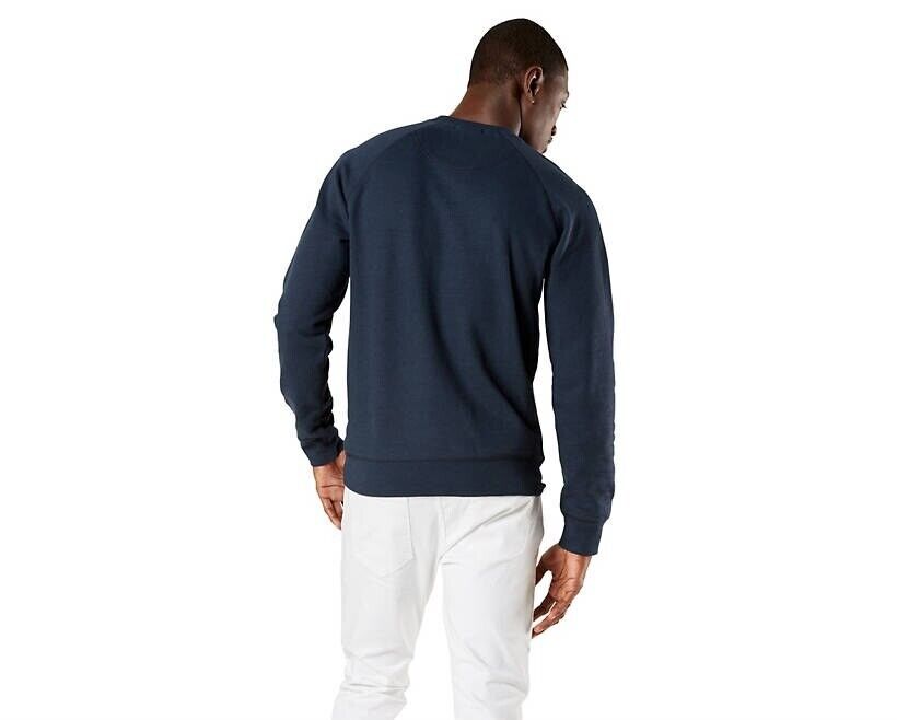 Dockers Men's Regular-Fit Logo-Print Sweatshirt Navy Blue Size M
