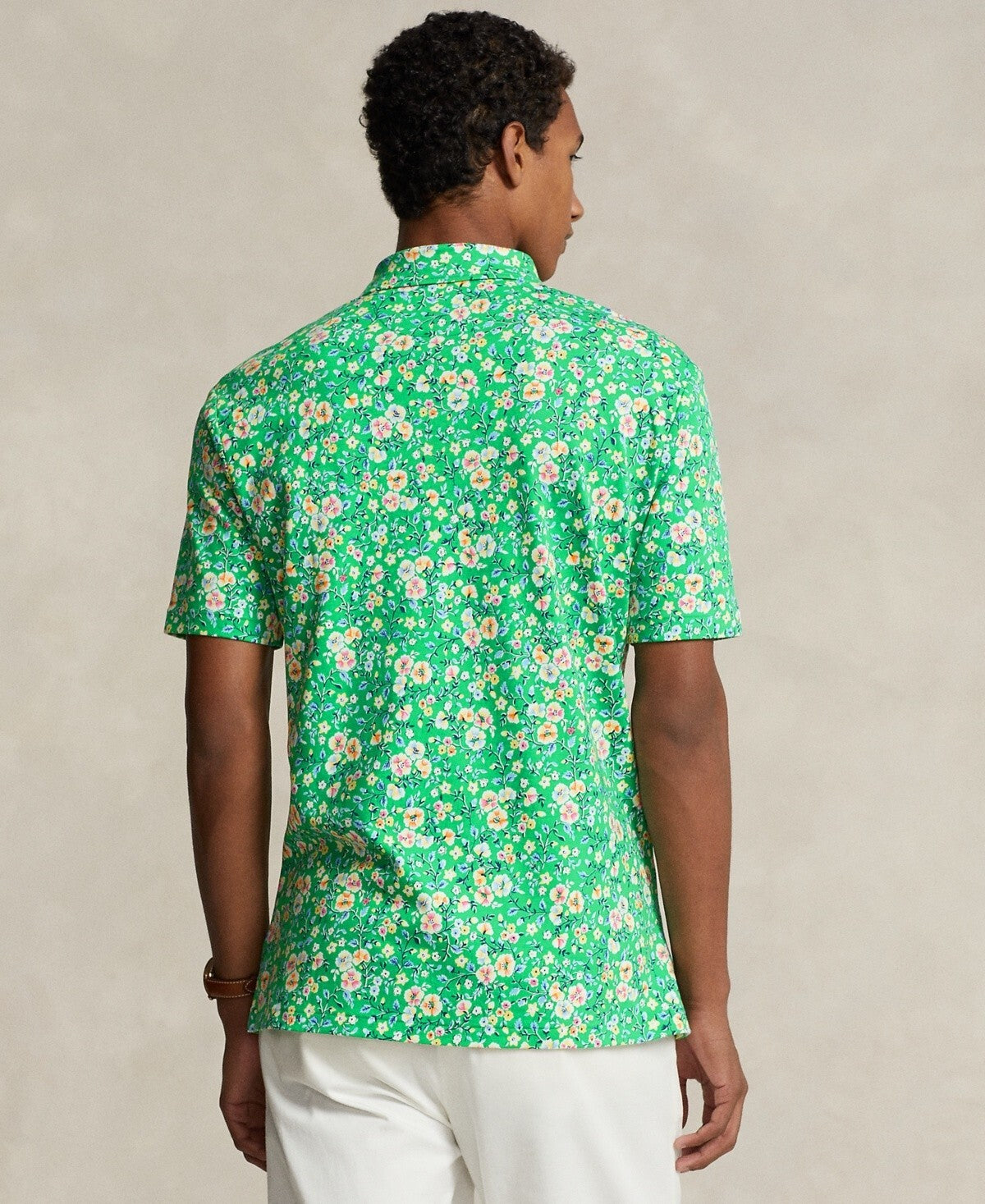 Polo Ralph Lauren Men's Floral Soft Cotton Polo Green Top Size XS MSRP $125