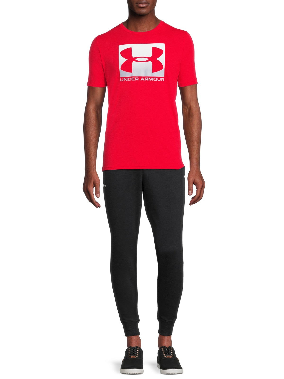 Under Armour Men's UA Boxed Logo Sportstyle T-Shirt Red Size M MSRP $25