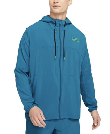 Nike Men's Sport Clash Full Zip Hooded Training Jacket Blue Size S