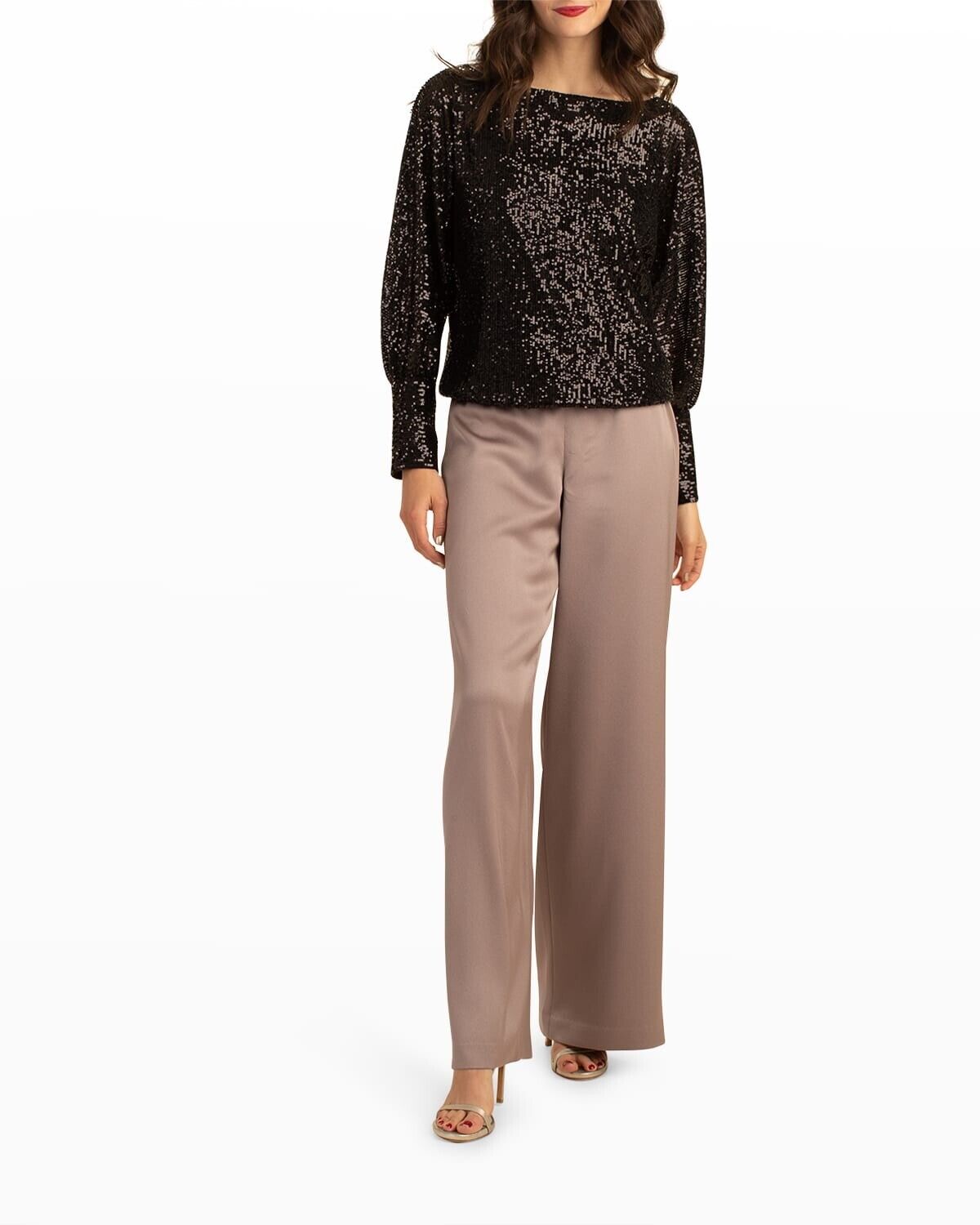 Trina Turk Womens Long Weekend Pants brown Size 6 MSRP $238