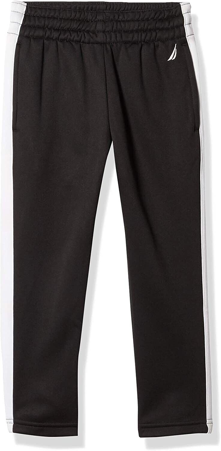 Nautica Boys' Athletic Track Pants Black Size 5 MSRP $40